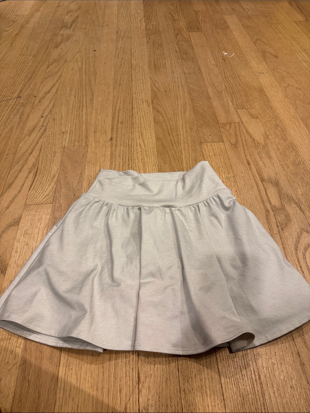 Old Navy Light Gray Circle Skirt